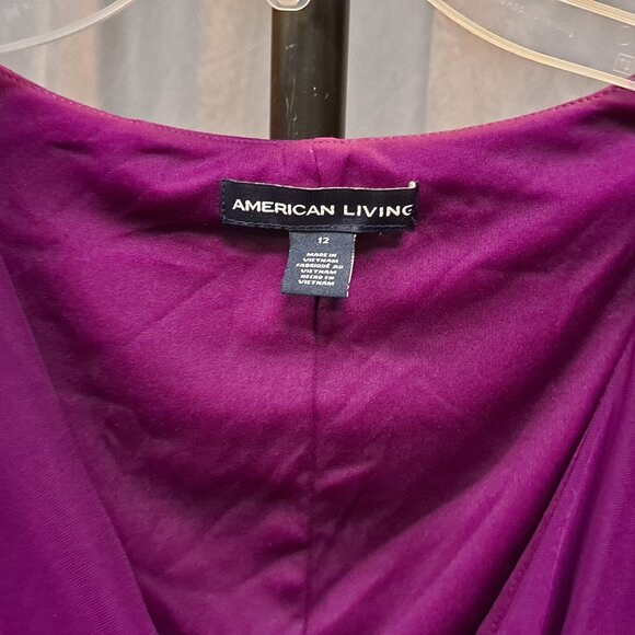 American Living Purple Dress Size 12 - Picture 3 of 7